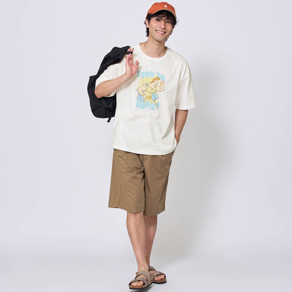 モデル身長183cm・L～LL　ヘラクレス（ホワイト） 着用