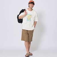 モデル身長183cm・L～LL　ヘラクレス（ホワイト） 着用