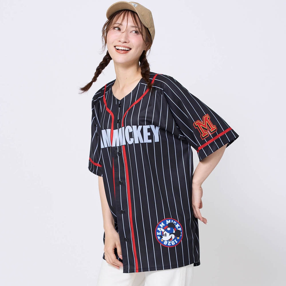 ディズニー 90s 全刺繍 ミッキーマウス ベースボールシャツ XL 6619 新柄登場】 ベースボールシャツ （選べるキャラクター）(ディズニー
