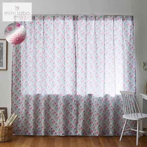 UVカット・遮熱・遮像レースカーテン／太陽 「ミニラボ」