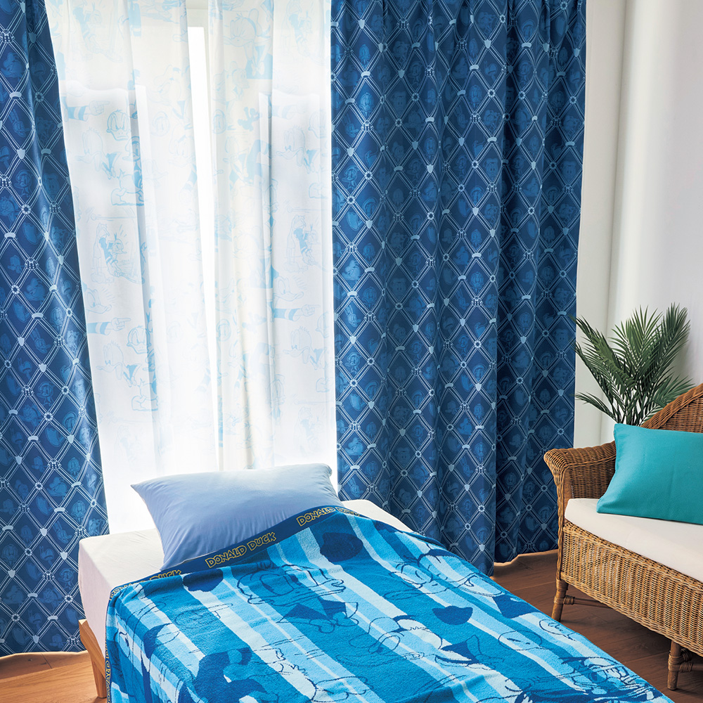 テクスチャーが映える!遮光・遮熱カーテン「ドナルドダック」(ディズニー/Disney) テクスチャーが映える!遮光・遮熱カーテン「ドナルドダック」(ディズニー/Disney)