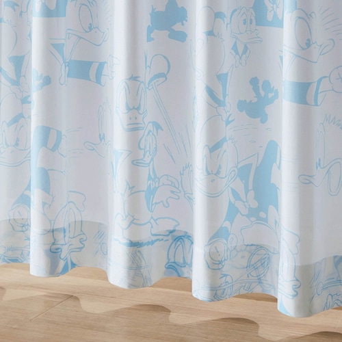 UVカット・遮熱・遮像レースカーテン「ドナルドダック」