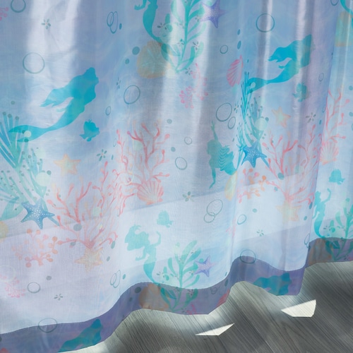 きらめくジュエル。UVカット・遮熱・ミラーのボイルレースカーテン「ディズニープリンセス」