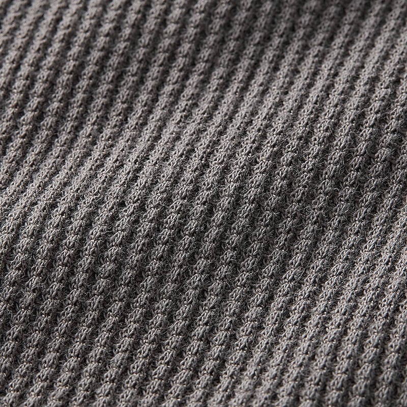 ぽこぽことした表面感のやわらかなワッフル素材を使用