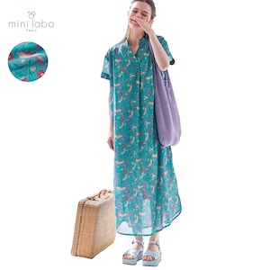 【ミニラボ/mini labo】総柄プリントのワンピース/甘い人生 「ミニラボ」