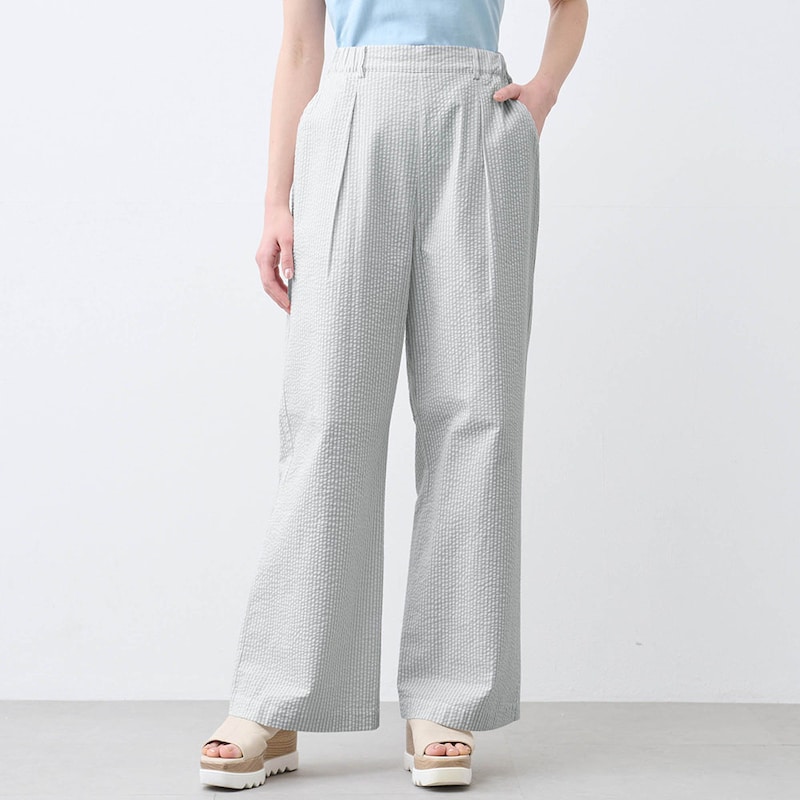 モデル身長167cm/M ※写真は撮影用のため、股下＋5cmになります