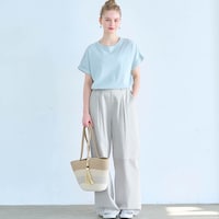 モデル身長167cm/M ※写真は撮影用のため、股下＋5cmになります