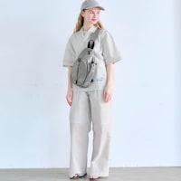モデル身長167cm/M ※写真は撮影用のため、股下＋5cmになります