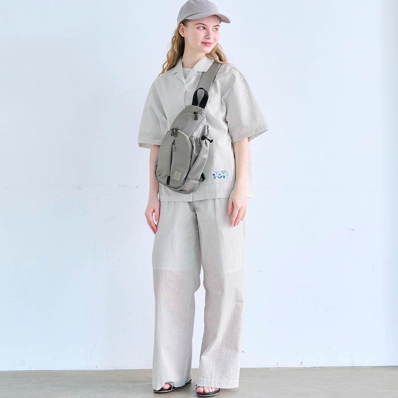 モデル身長167cm/M ※写真は撮影用のため、股下＋5cmになります