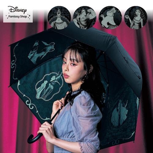 UVカットのエンボスビニール傘「ヴィランズ」