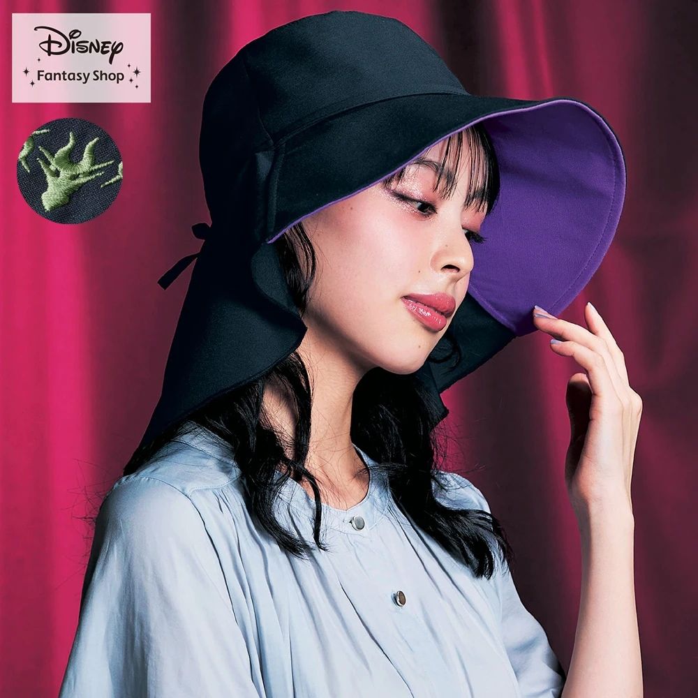 【ディズニー/Disney】つば広ハット「マレフィセント」