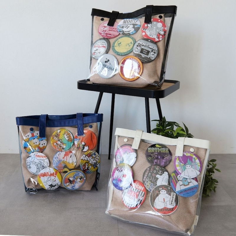 使用例（スタンド缶バッジは付属しません）