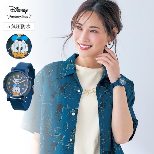 ５気圧防水シリコン素材の腕時計「ドナルドダック」