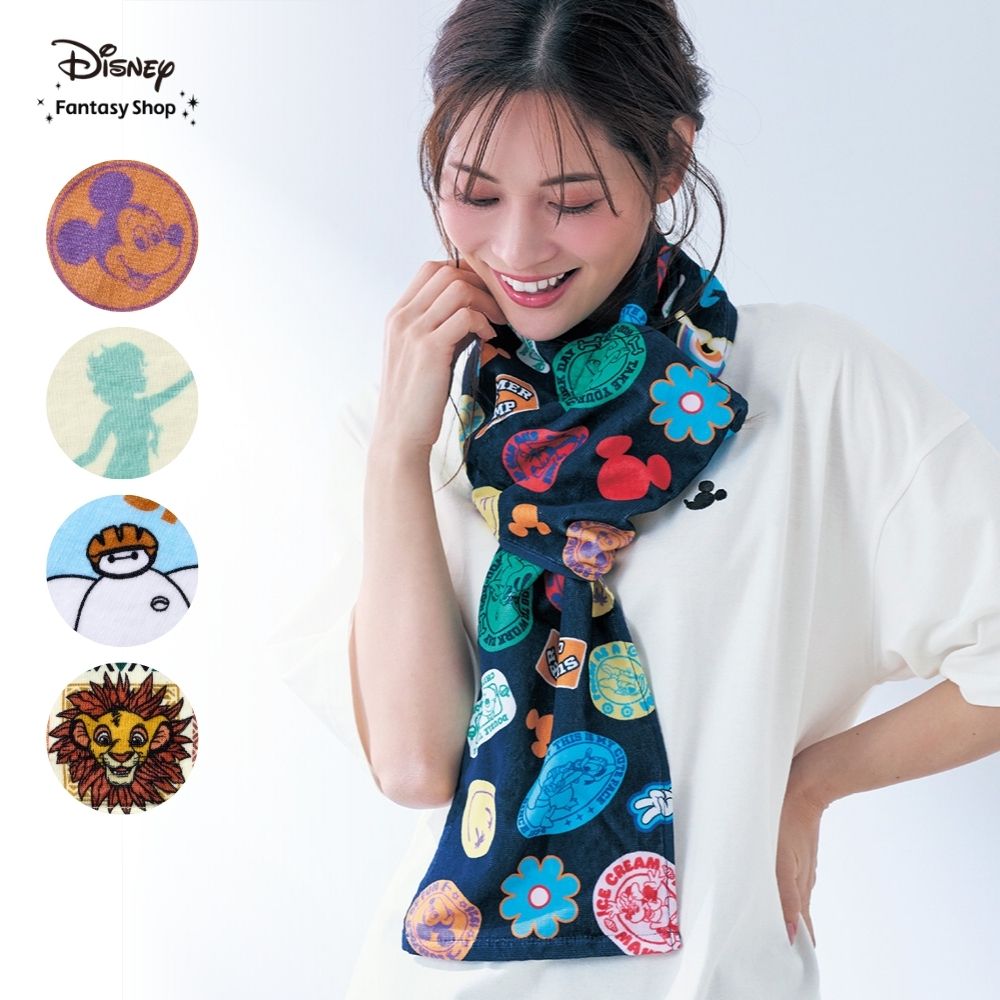 【ディズニー/Disney】ループ付きマフラータオル(選べるキャラクター)