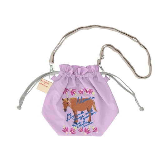 「スマホや小物が、出し入れしやすい」野生動物を守る活動を応援する チャリティ2WAY巾着ポーチ