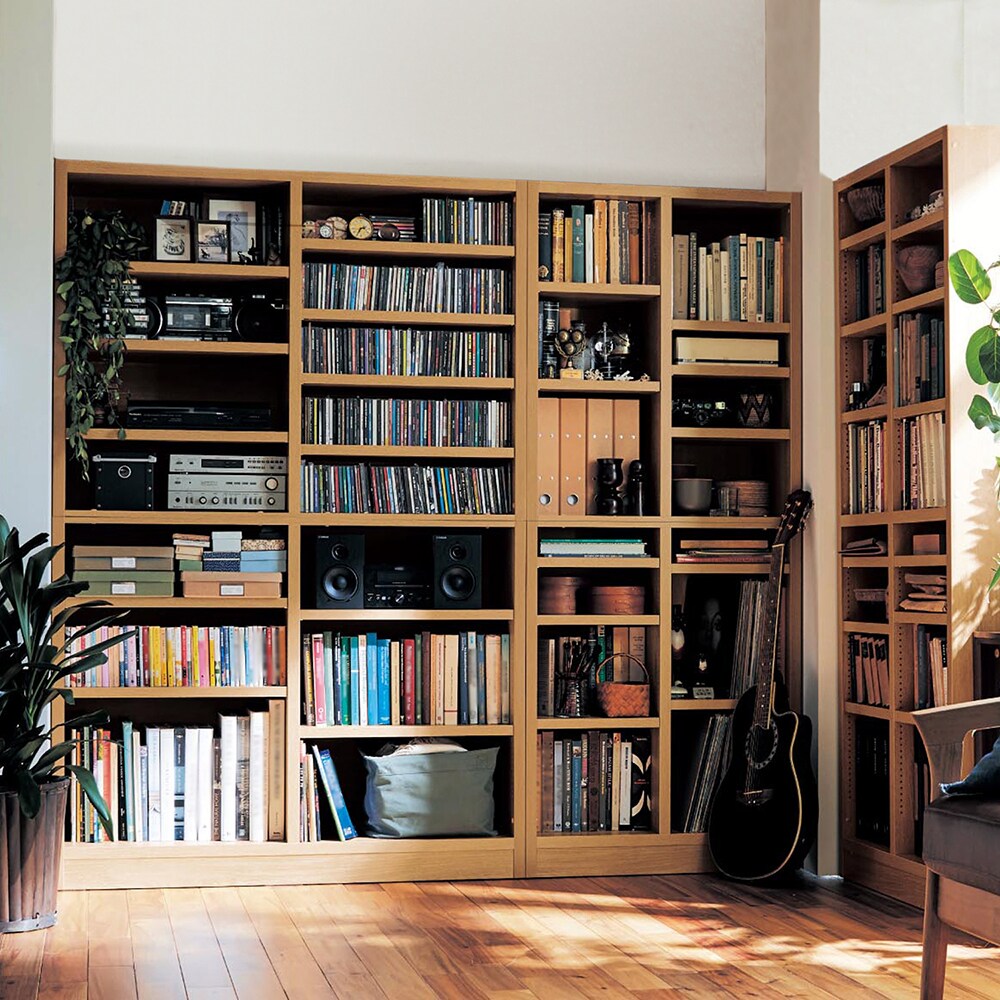 【ベルメゾンのオーダー家具】【幅1cmピッチサイズオーダー】本棚・壁面オープンラック [日本製]