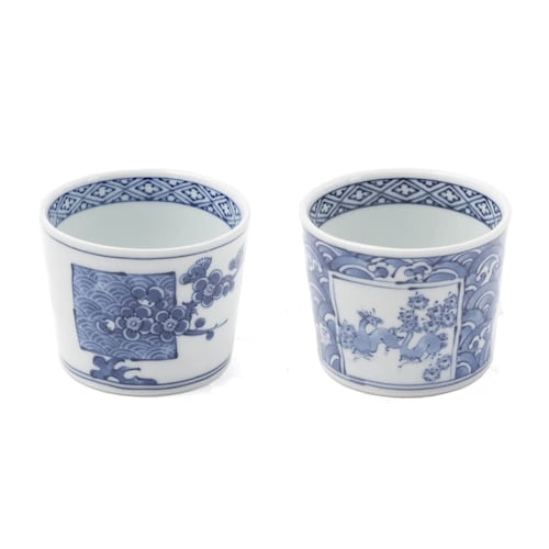 「コーヒーやアイス、ヨーグルトにも◎」骨董のような万能ミニカップ2個セット 波佐見焼【食洗機/電子レンジ対応】