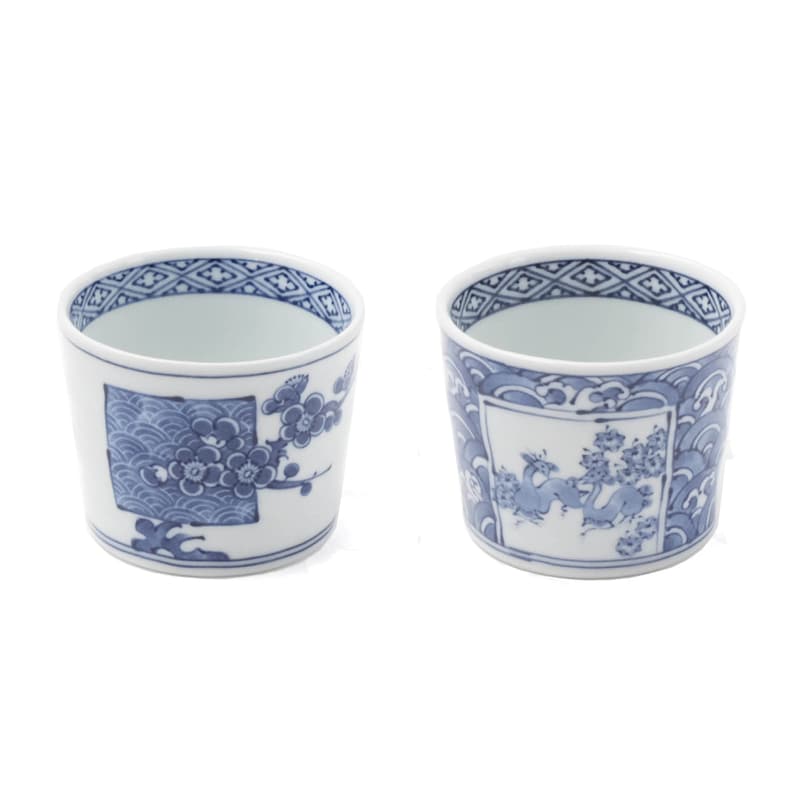 青海波梅図＆紅葉鹿絵