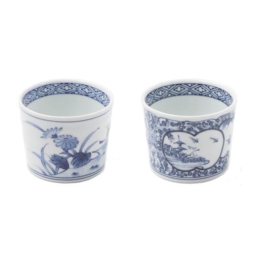 「コーヒーやアイス、ヨーグルトにも◎」骨董のような万能ミニカップ2個セット 波佐見焼【食洗機/電子レンジ対応】