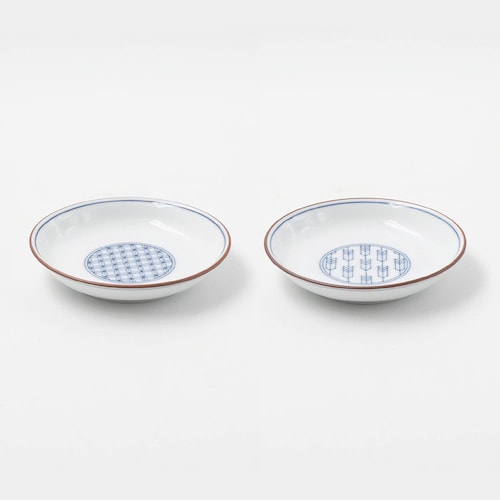 「副菜やお漬物、お茶菓子にも◎」骨董のような万能取り皿2枚セット 波佐見焼【食洗器/電子レンジ対応】