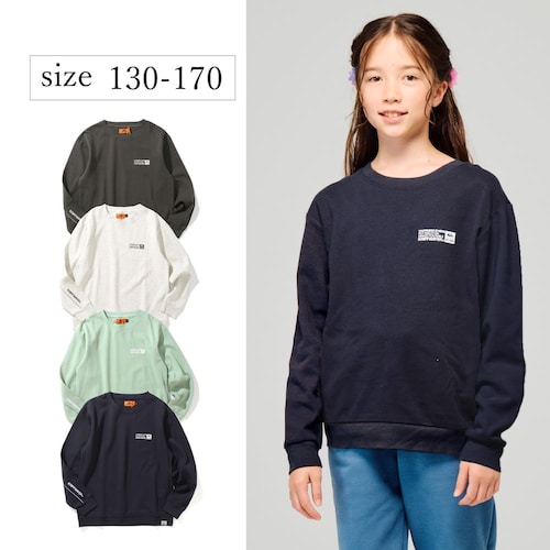 袖パイピングクルー【子供服・ジュニア】