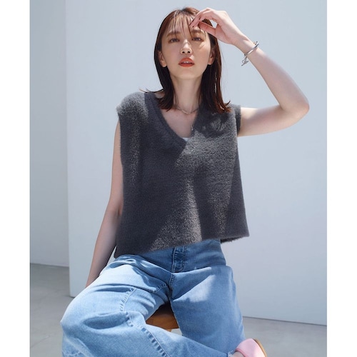 【UNFILO／アンフィーロ】ナイロンシャギー ベスト