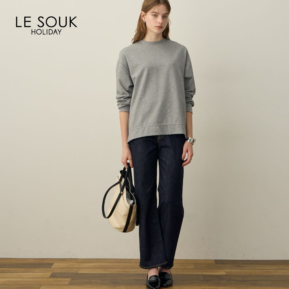 【ルスークホリデー/LE SOUK HOLIDAY】デニムワイドパンツ 【ルスークホリデー/LE SOUK HOLIDAY】デニムワイドパンツ