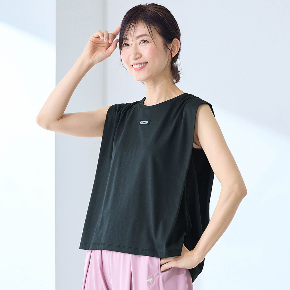 汗染み軽減細見えノースリーブシャツ(ルコックスポルティフ/le coq sportif) 汗染み軽減細見えノースリーブシャツ(ルコックスポルティフ/le coq sportif)