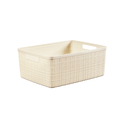 「タオルや小物が、すっきり整う」インテリアになる収納バスケット（ミディアム）