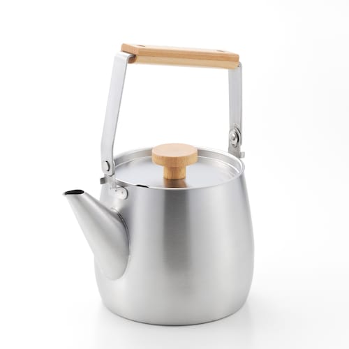 「手仕事のこだわりが、キラリと光る」ステンレスケトル〈1.2L〉［日本製］【IH/ガス火対応】