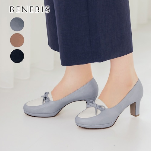 【返品送料無料】 ※リボンモカパンプス［日本製］【しなやかストーム】