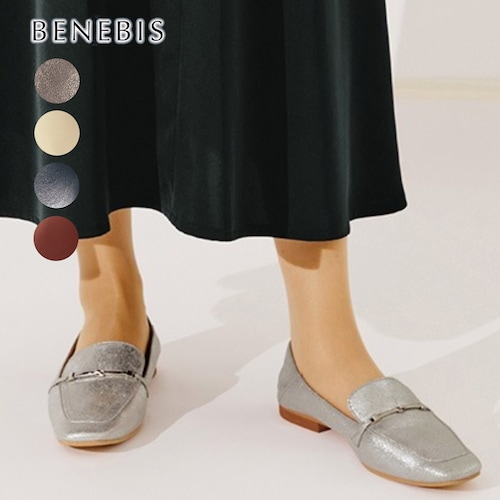 【返品送料無料】 ※やわらかいのにきちんと見えるふわふわローファー［日本製］