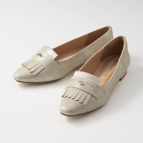 【返品送料無料】 ※キルトフラットシューズ