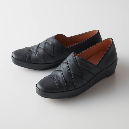 【返品送料無料】 ※本革ふんわりプラットフォームスリッポン［復刻］