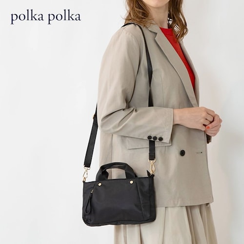 微光沢手提げミニバッグ（2WAY）