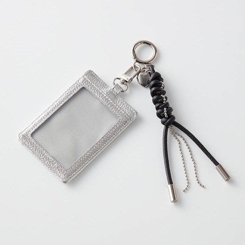 本革パスケース付きバッグチャーム