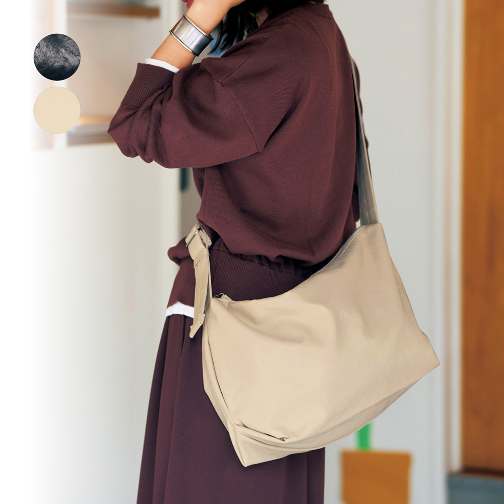 ソフトショルダーバッグ【洗える】 ソフトショルダーバッグ【洗える】