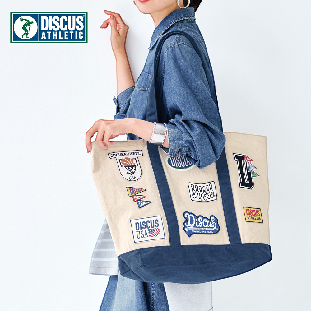 ワッペン付きトートバッグ ワッペン付きトートバッグ