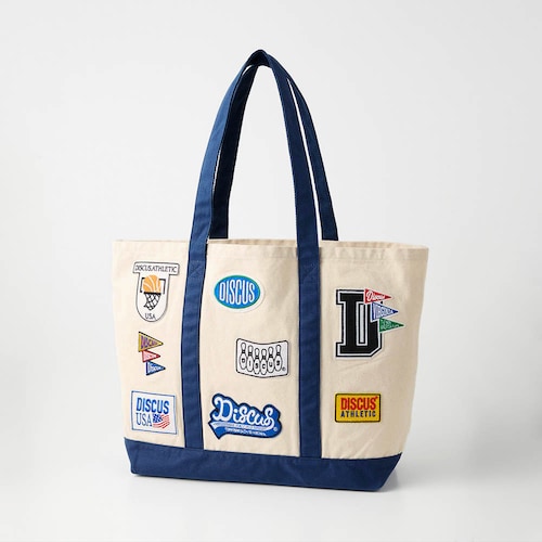 ワッペン付きトートバッグ