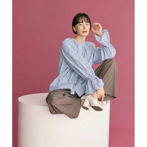 【＃Newans／ハッシュニュアンス】フルギャザーブラウス