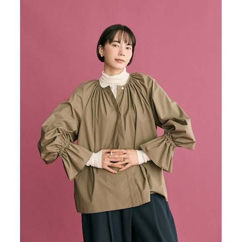 【＃Newans／ハッシュニュアンス】フルギャザーブラウス