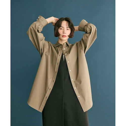 【＃Newans／ハッシュニュアンス】ロールアップカフスシャツ