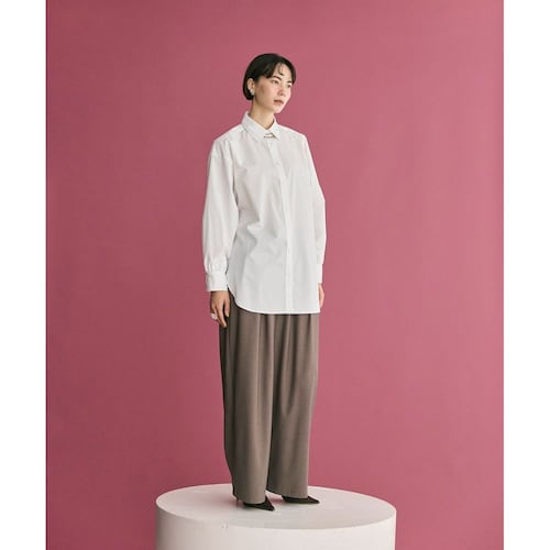 【＃Newans／ハッシュニュアンス】ロールアップカフスシャツ