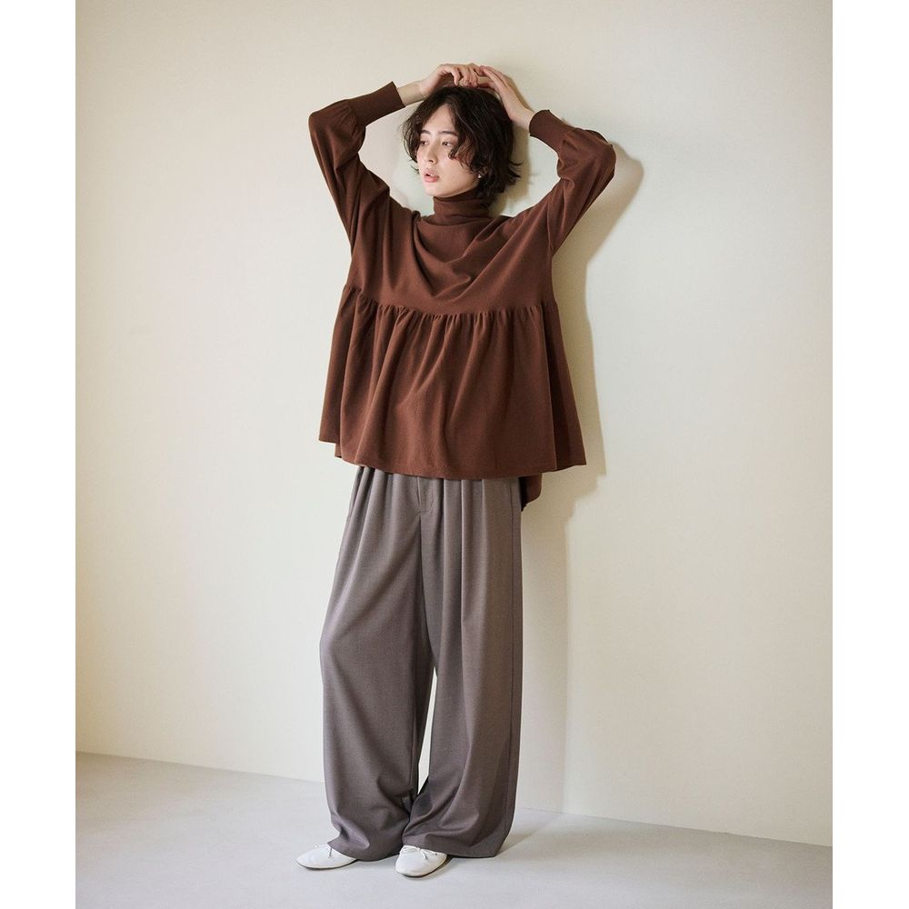 【オンワード樫山】【#Newans/ハッシュニュアンス】ベリーワイドパンツ 【オンワード樫山】【#Newans/ハッシュニュアンス】ベリーワイドパンツ