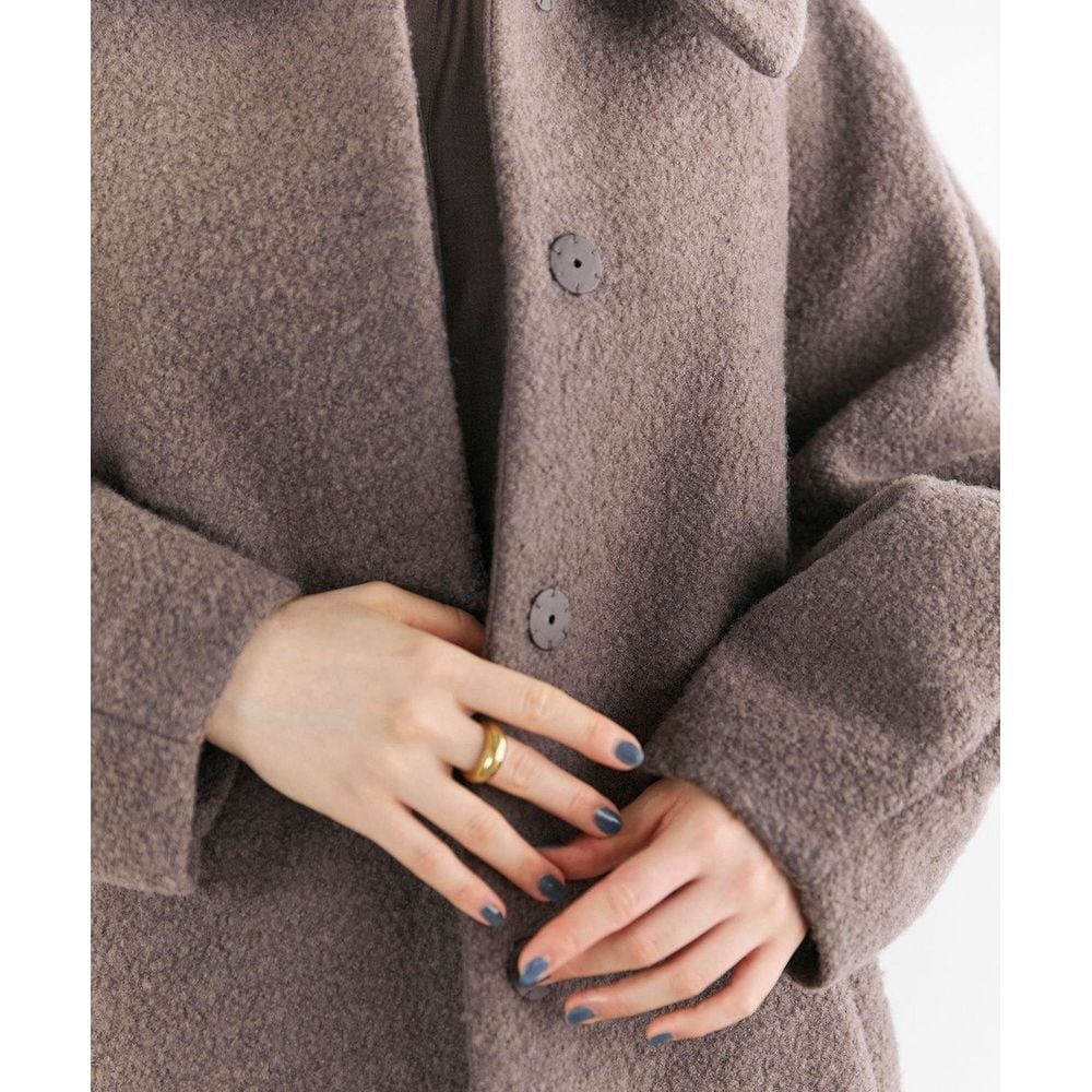 Newans／ハッシュニュアンス】プードルコクーンコート(オンワード樫山