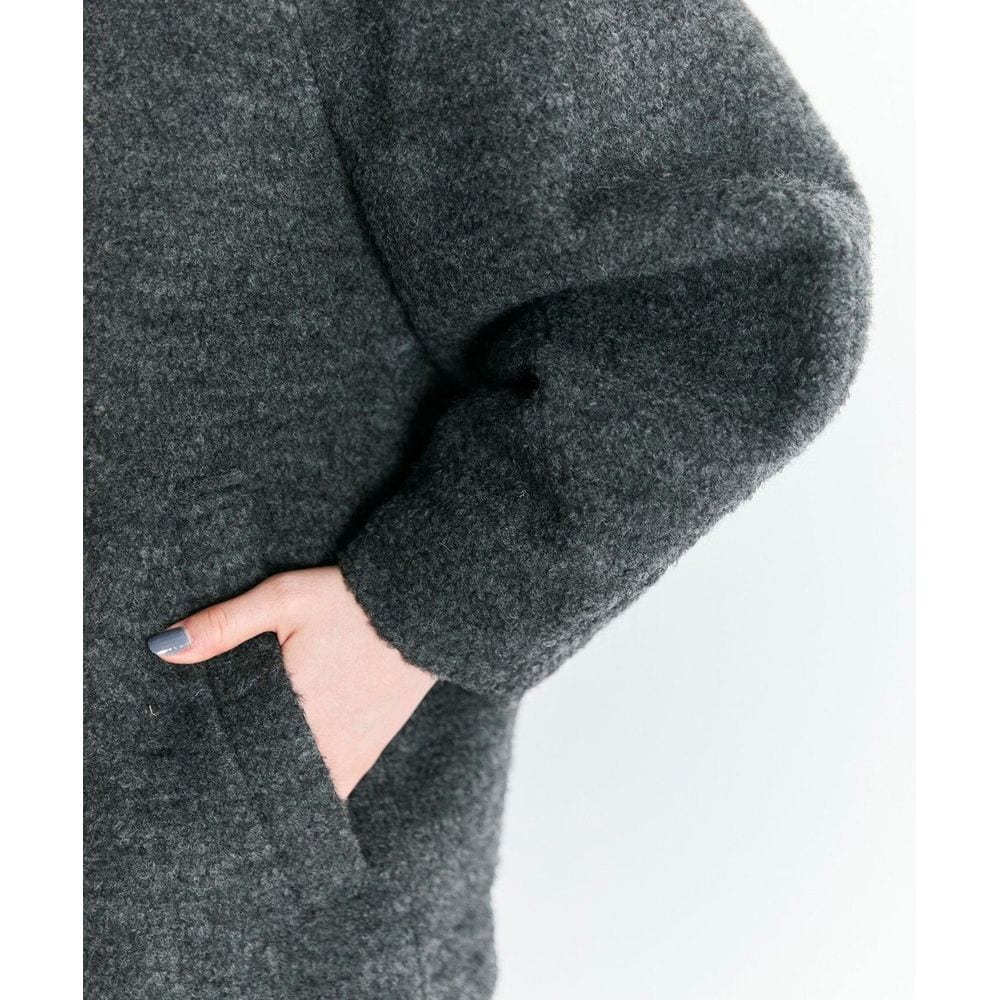 Newans/ハッシュニュアンス】プードルコクーンコート(オンワード樫山 Newans/ハッシュニュアンス】プードルコクーンコート(オンワード樫山