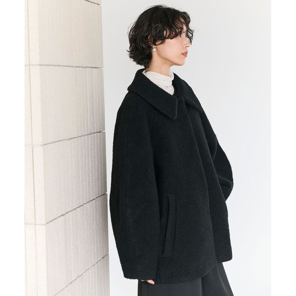 Newans／ハッシュニュアンス】プードルコクーンコート(オンワード樫山