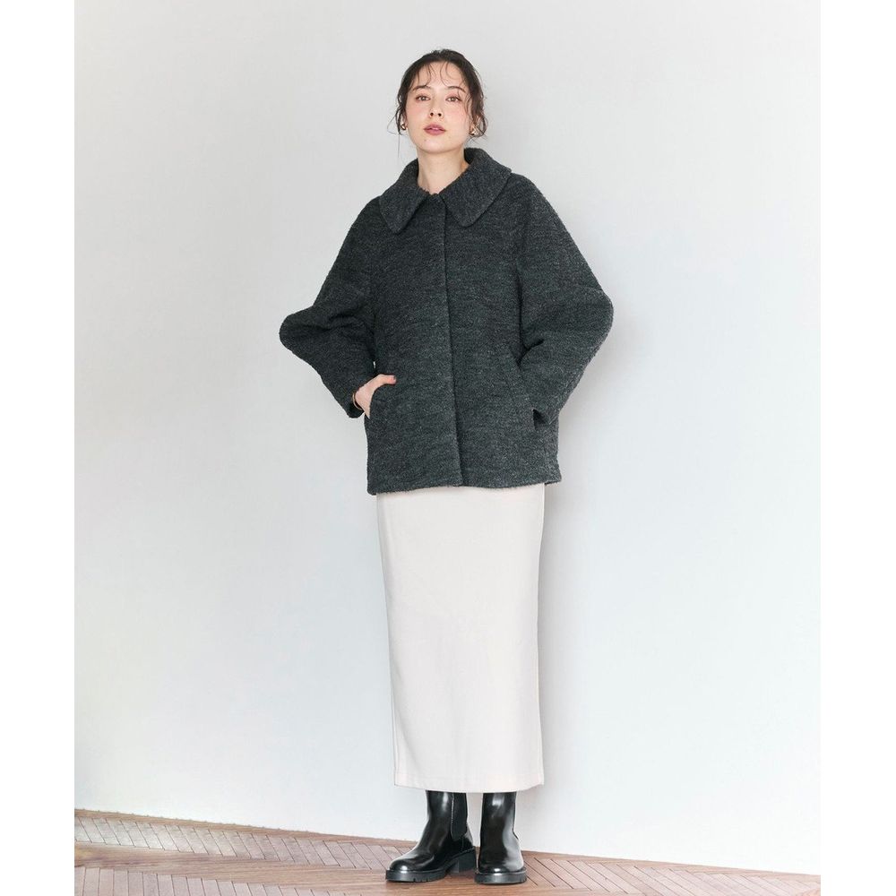 Newans／ハッシュニュアンス】プードルコクーンコート(オンワード樫山