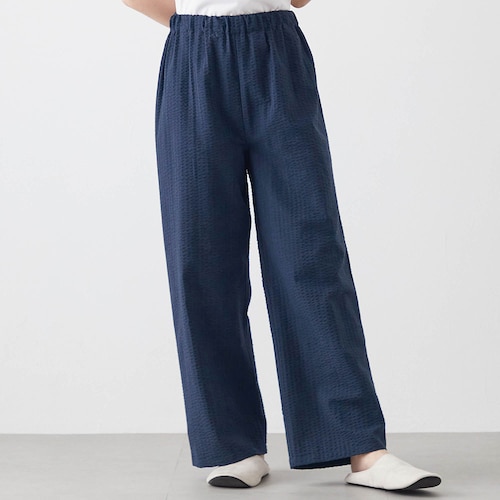 軽くて涼しい綿混サッカーゆるここパンツ（丈が選べる）