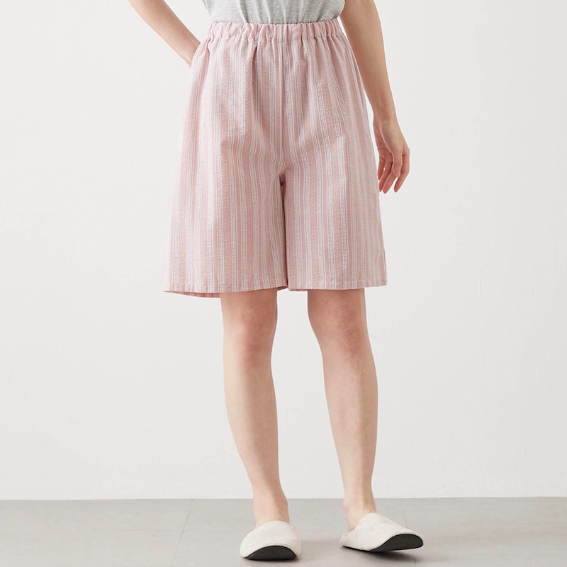 ピンクストライプ（ハーフ丈）
